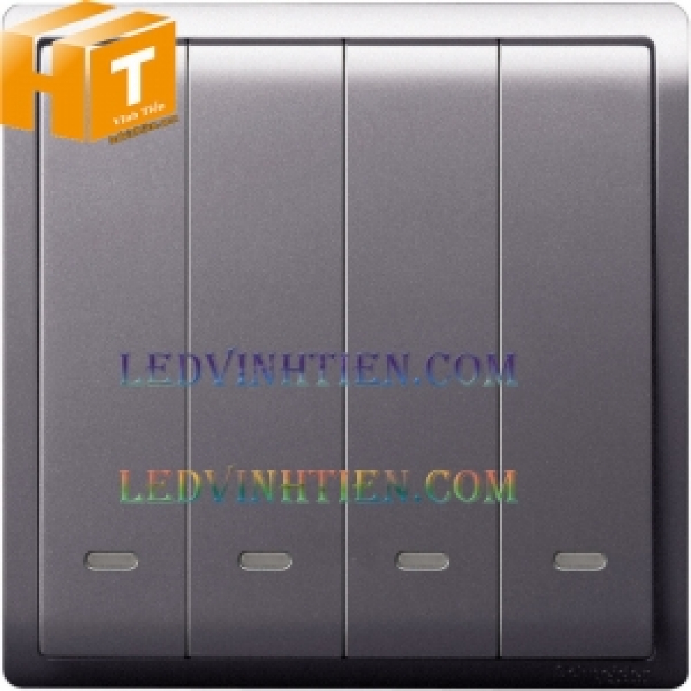 Công tắc hai chiều 10AX 4 gang schneider