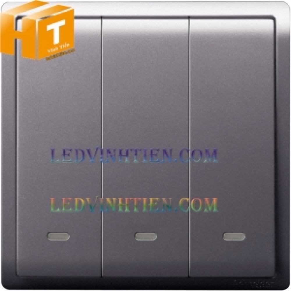 Công tắc hai chiều 16AX 3 gang schneider