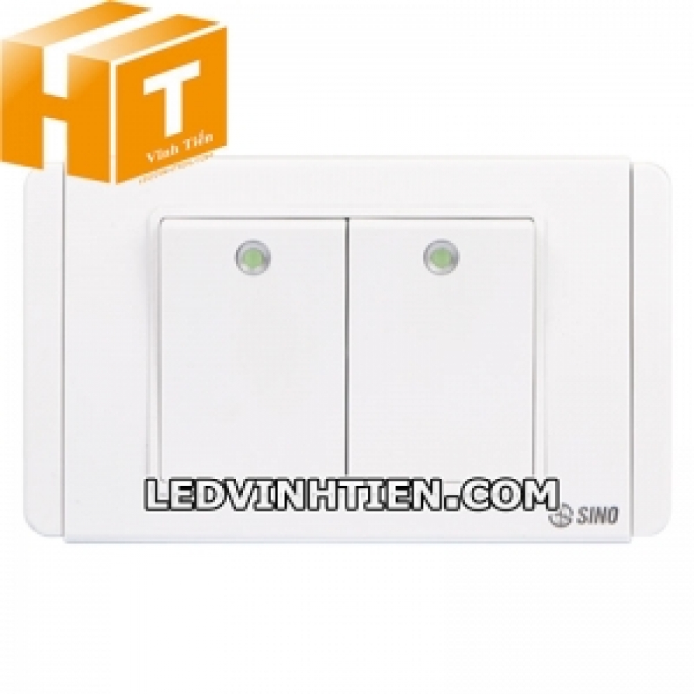 Công tắc đôi 1 chiều S68D2 Sino Vanlock