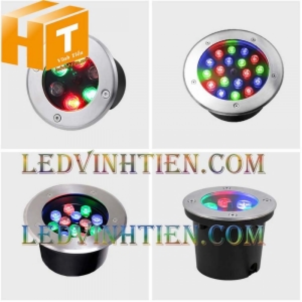 Đèn led âm đất 9W RGB