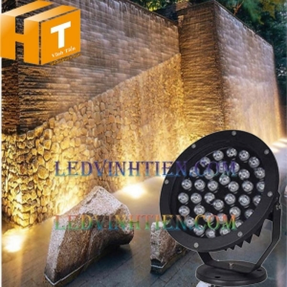 Đèn led rọi cây 36w màu vàng