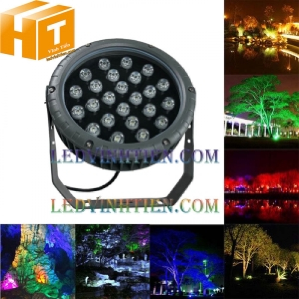 Đèn led rọi cây 24w RGB
