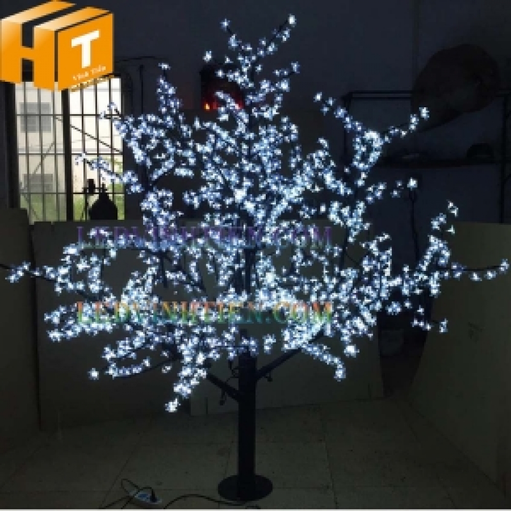 Hoa đào đèn led 5m màu trắng