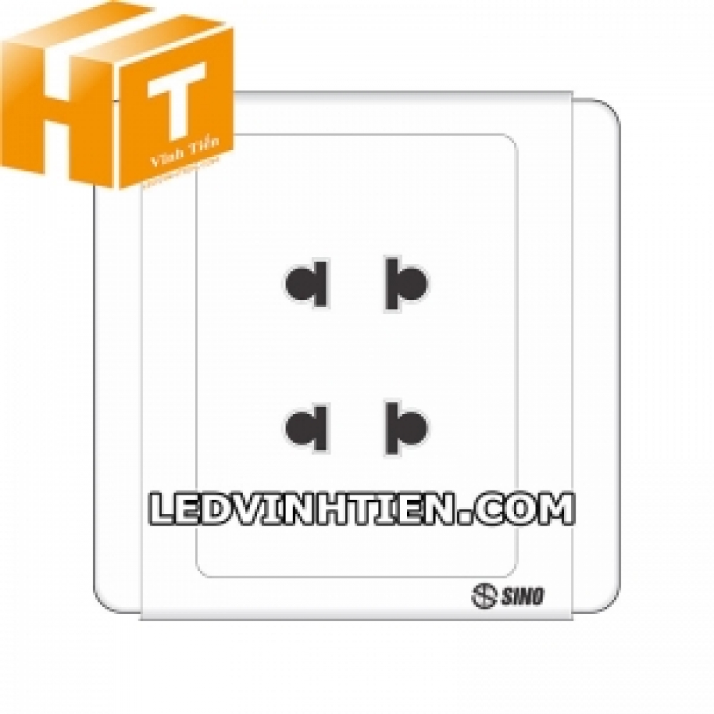 Ổ cắm đôi 2 chấu S66U2 Sino