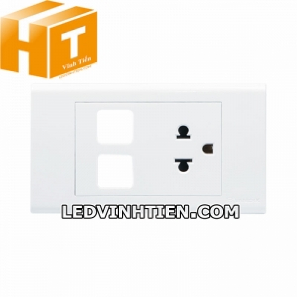 Ổ cắm đơn 3 chấu 2 lỗ S186UEXX Sino Vanlock