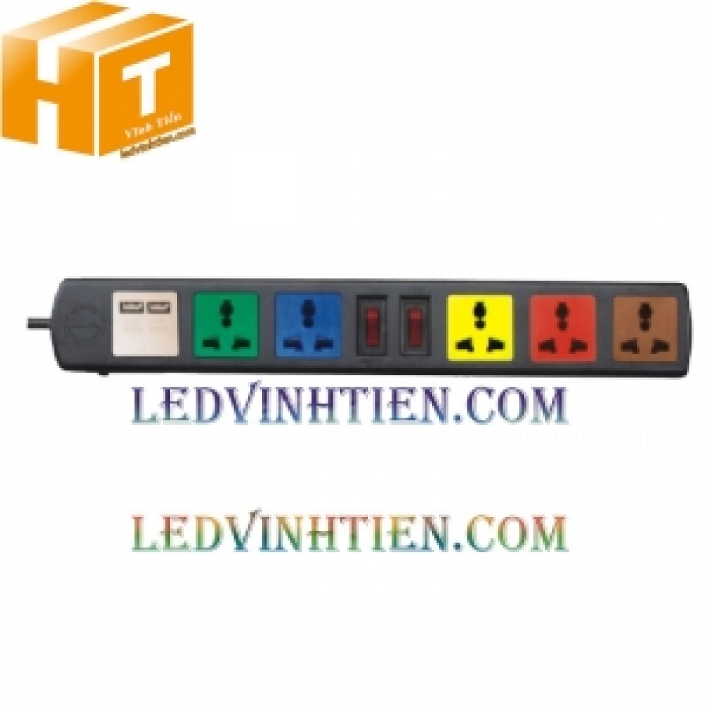 Ổ cắm đa năng LIOA 6D32NUSB