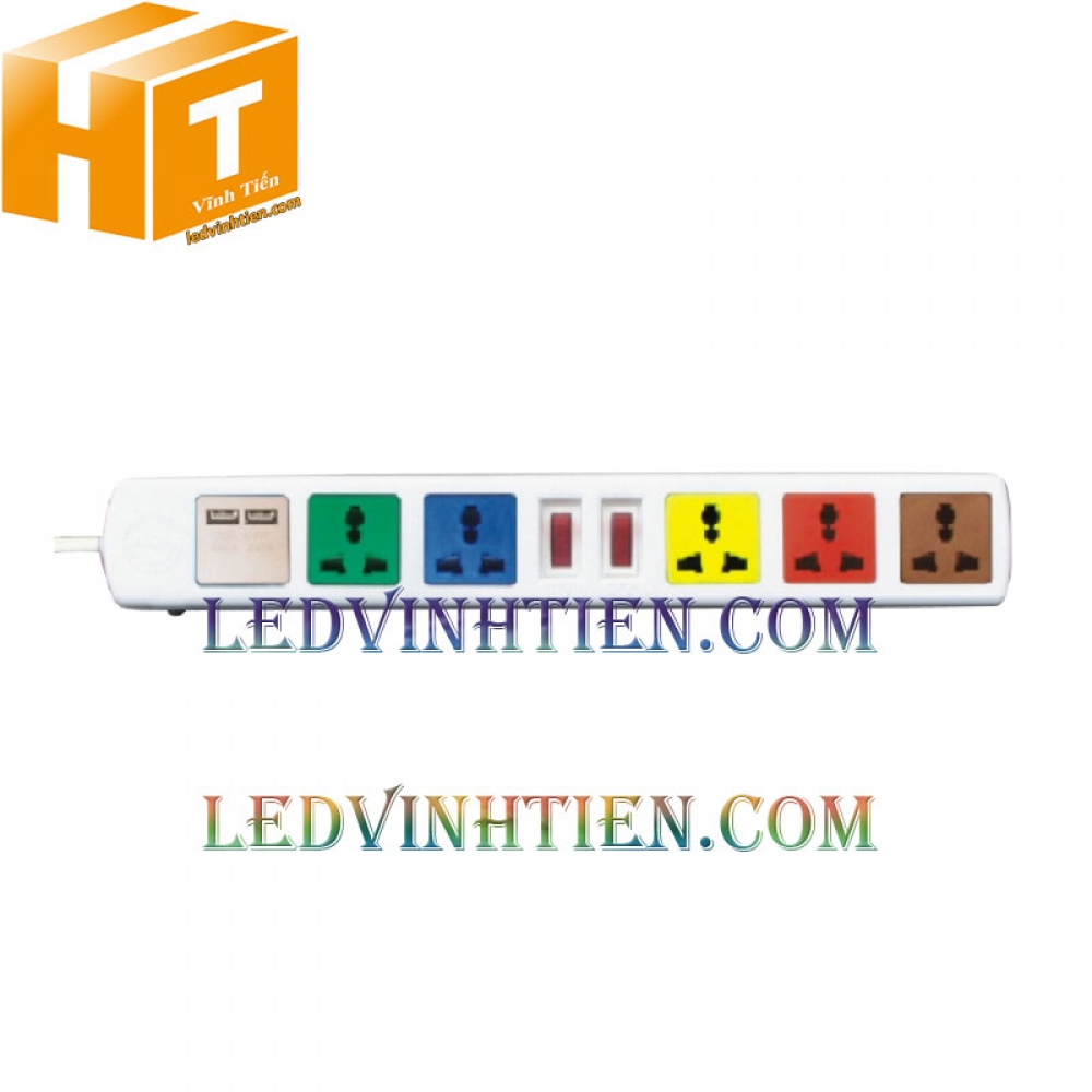 Ổ cắm đa năng LIOA 6D32WNUSB