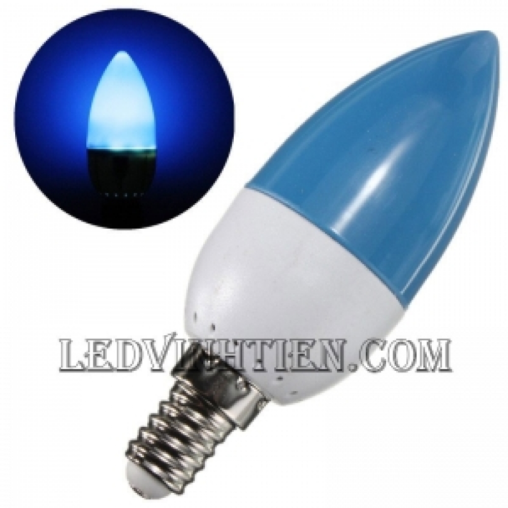 Bóng led trái ớt xanh dương