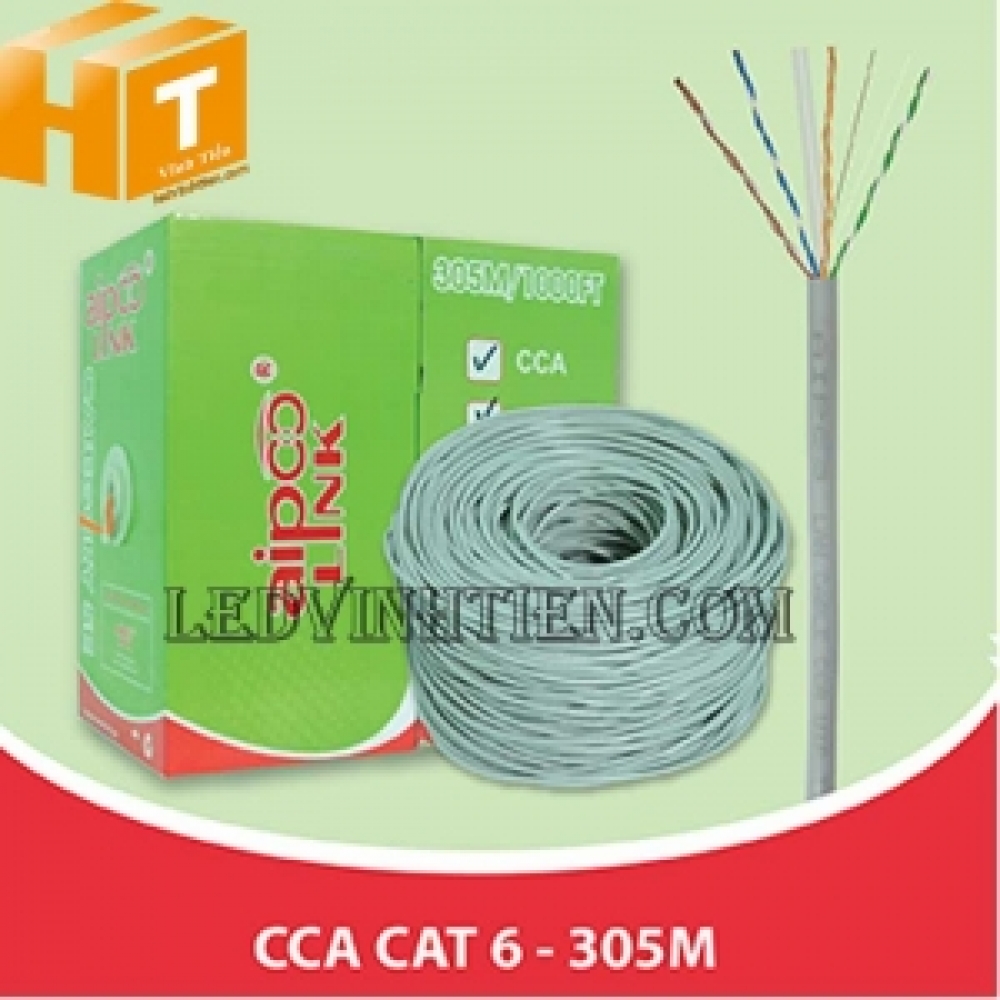 Cáp mạng Aipoo Link CAT6 UTP CCA