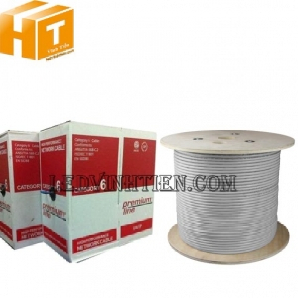 Cáp mạng Cat.6 U/UTP Premium Line Gray