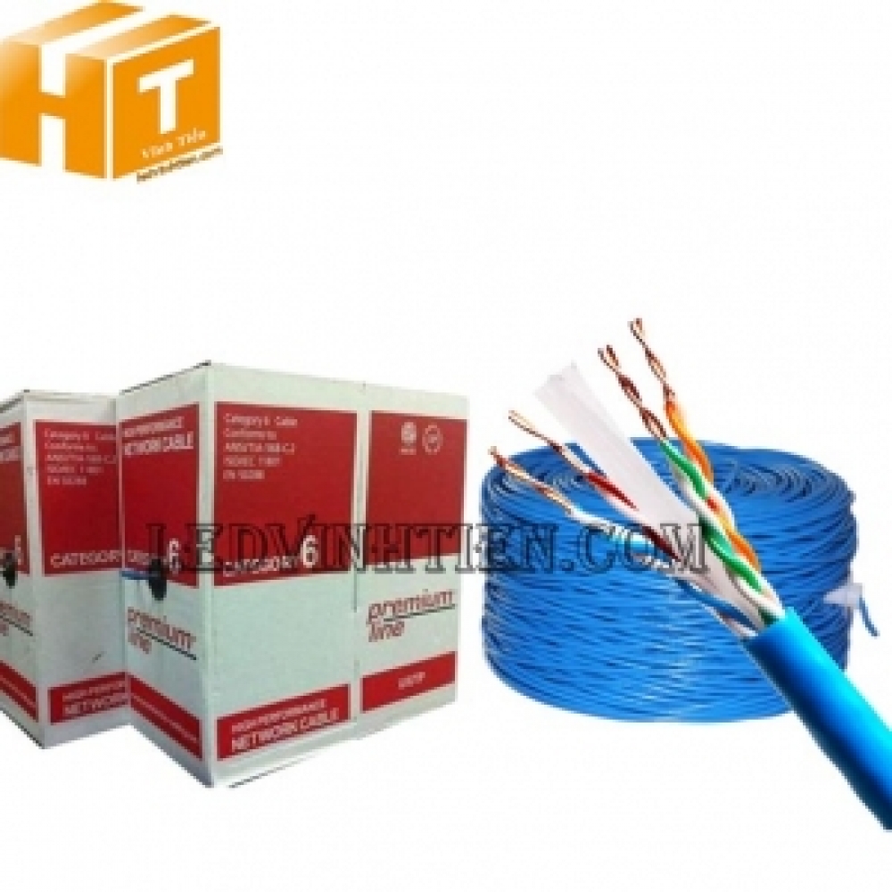 Cáp mạng Cat.6 U/UTP Premium Line Blue