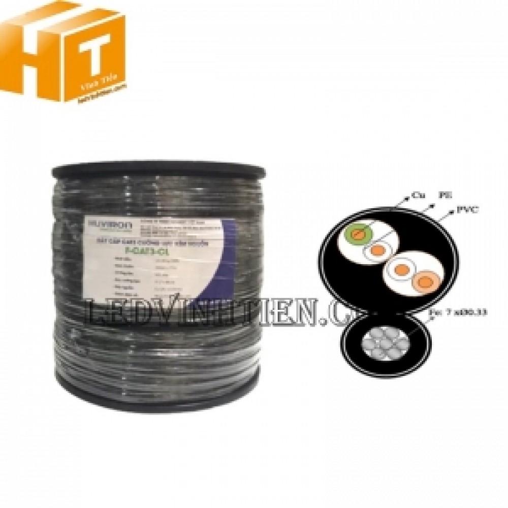 Cáp mạng CAT3 cường lực HUVIRON F-CAT3-CL