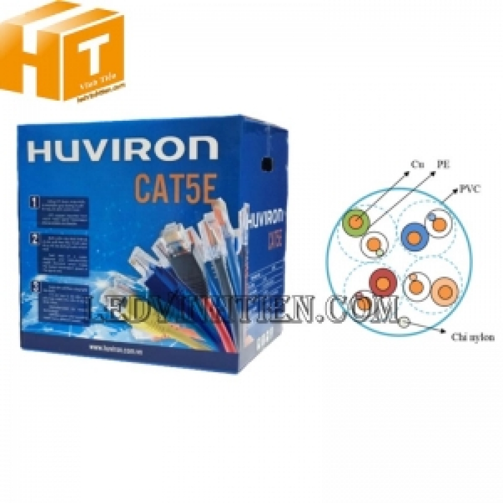 Cáp mạng CAT5E UTP HUVIRON F-UTP/CAT5E