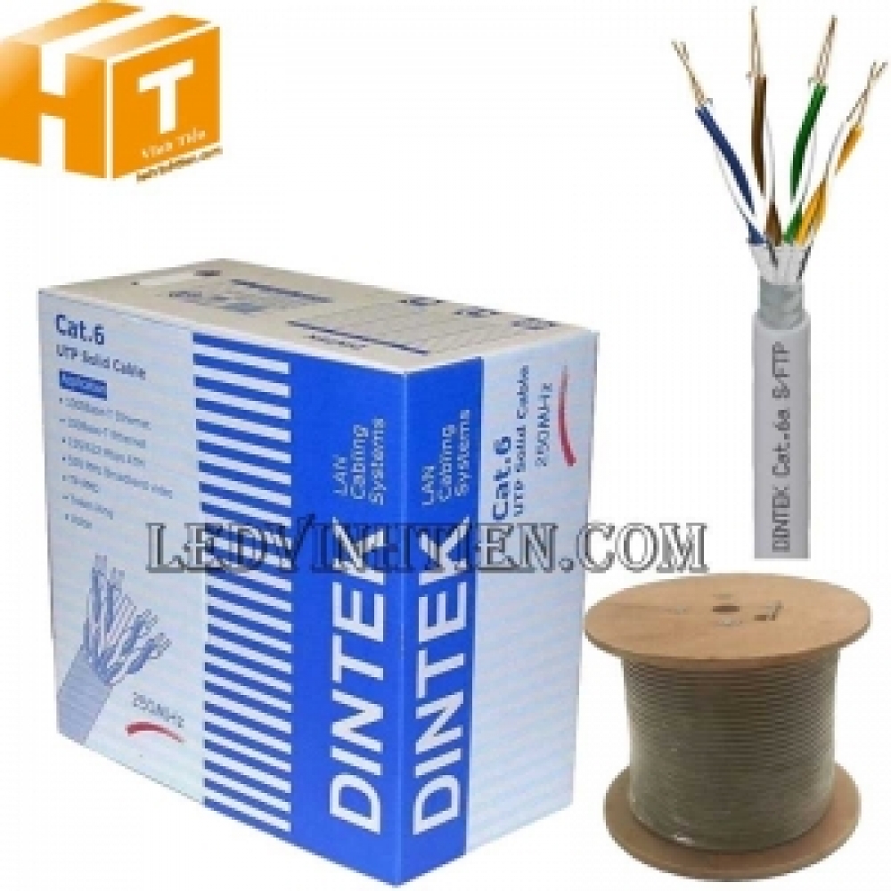 Cáp mạng Dintek CAT.6A S-FTP 