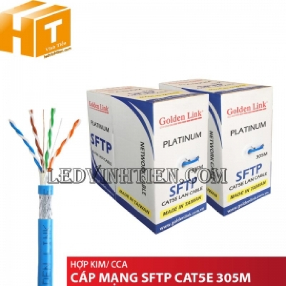 Cáp mạng Golden Link PLATINUM SFTP CAT 5