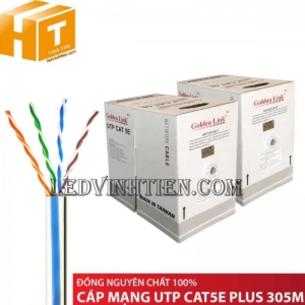 Cáp mạng Golden Link Plus UTP CAT 5E 305M