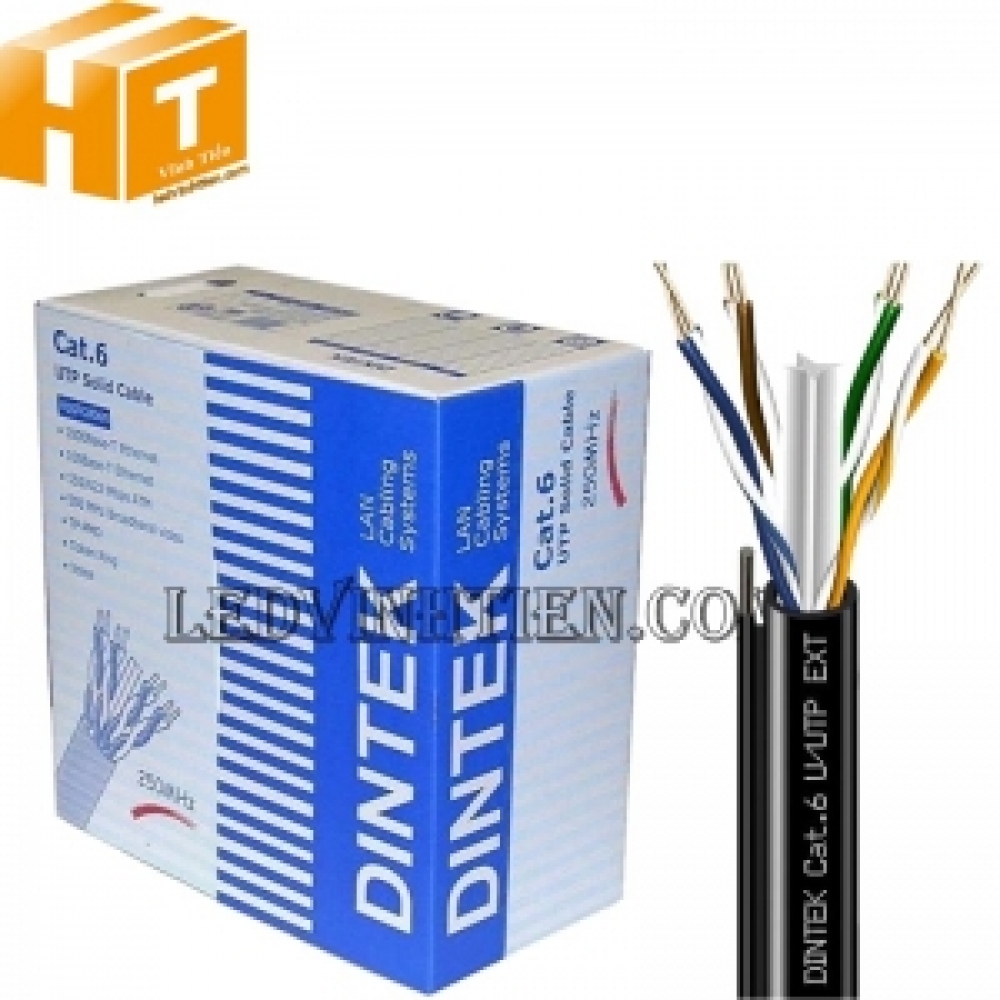 Cáp mạng outdoor Dintek CAT.6 UTP