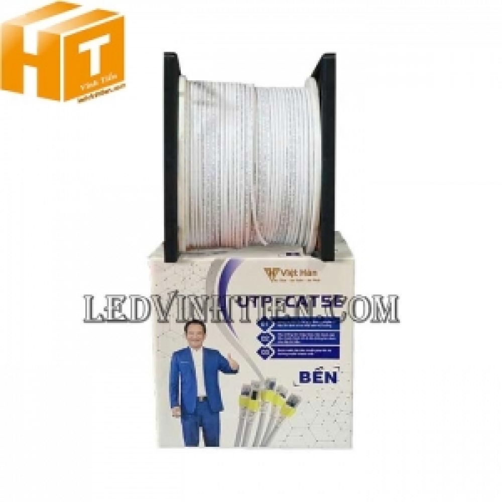 Dây cáp mạng Việt Hàn UTP CAT5E vỏ màu trắng