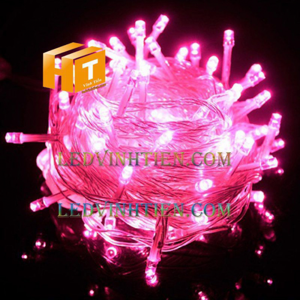 Dây đèn trang trí 8m màu hồng