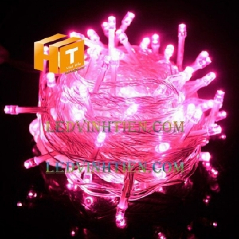 Dây đèn trang trí 8m màu hồng