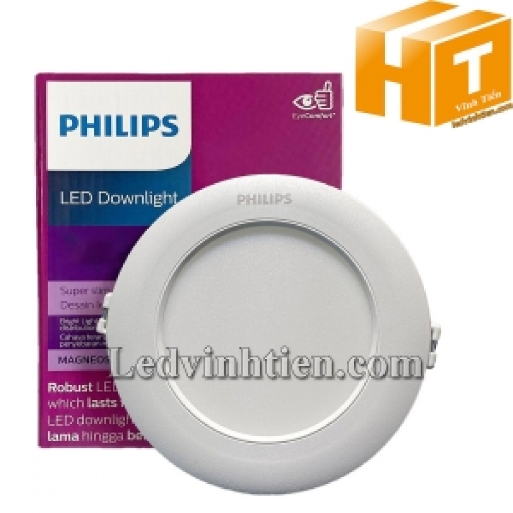 Đèn led âm trần siêu mỏng 6W DL262 EC RD 100 Philips