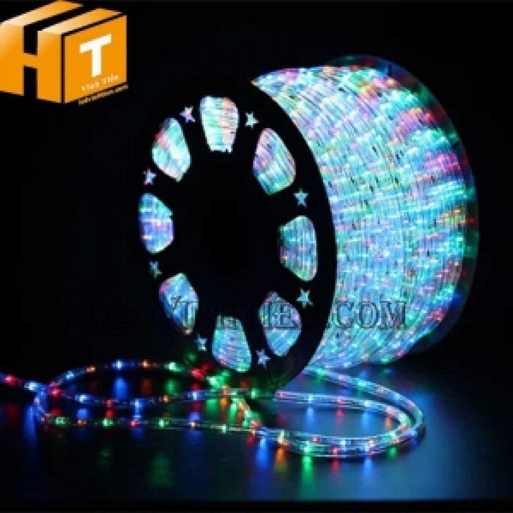 Đèn led dây 220V ống tròn RGB