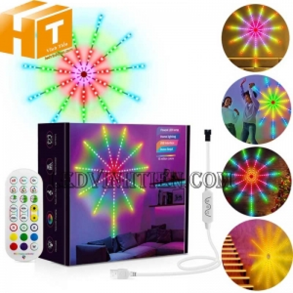 Đèn led dây pháo hoa, kết nối qua app