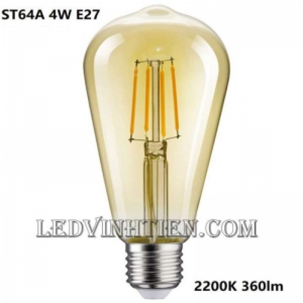 Đèn led edison ST64 4W