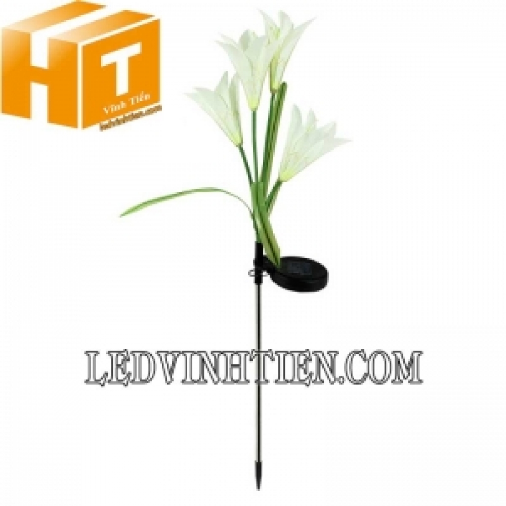 Đèn cây hoa ly năng lượng mặt trời màu trắng