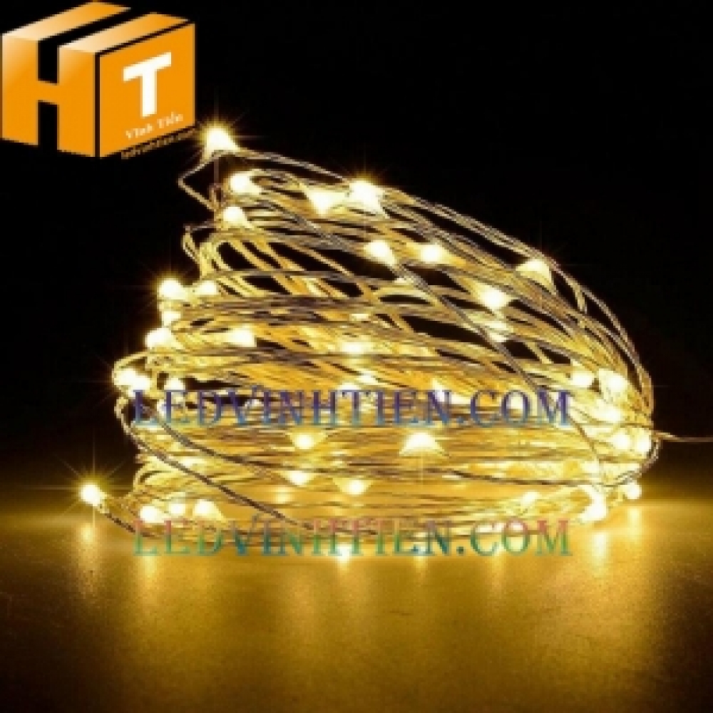 Led hạt gạo dùng pin màu vàng