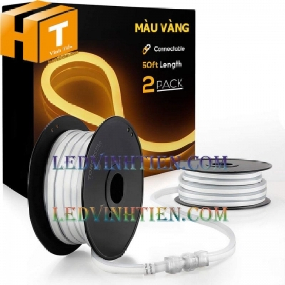 Led neon 12V 50m màu vàng