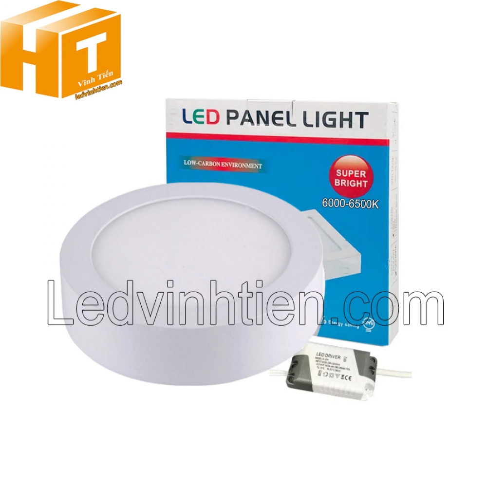 Đèn led ốp trần 6W tròn màu trắng