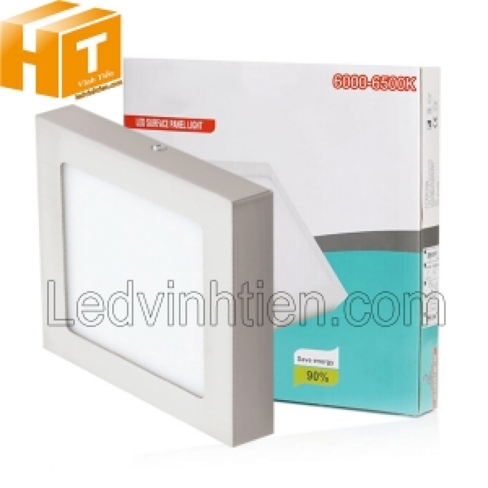 Đèn led ốp trần vuông 6W màu trắng