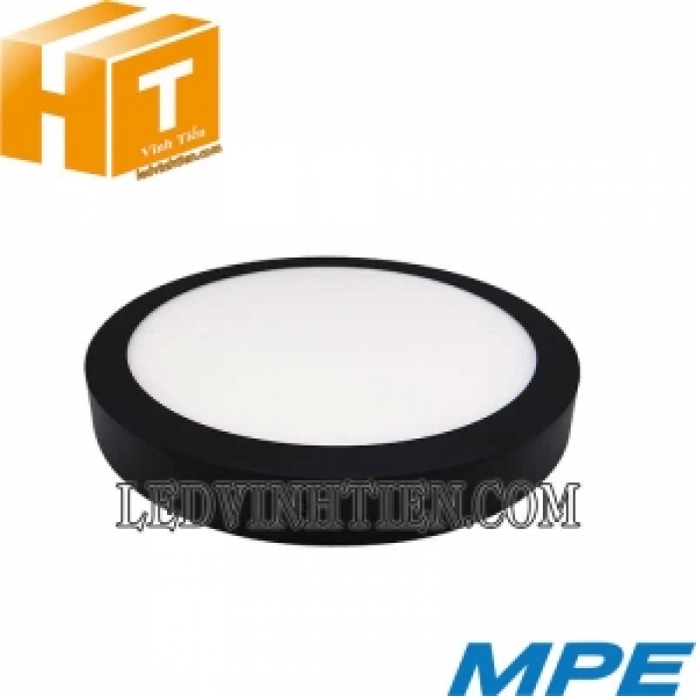 Đèn led panel tròn nổi viền đen 3 màu SRPLB-12W