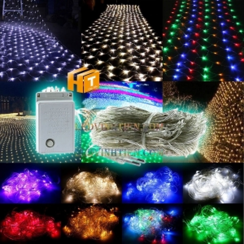 Đèn led rèm lưới cá 3m x 2m