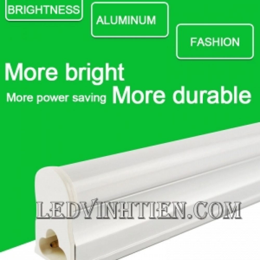 Đèn LED Tuýp T5 3 tấc 4W Liền Máng