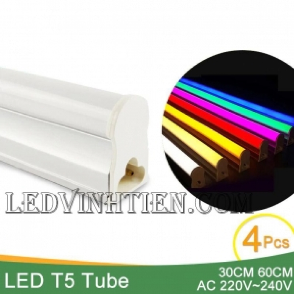 Đèn LED Tuýp T5 6 tấc 9W Liền Máng