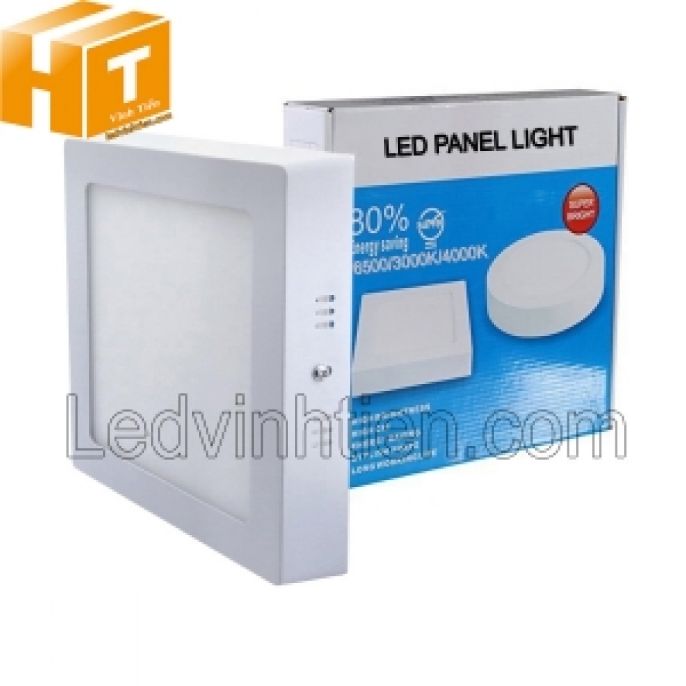  Đèn ốp nổi vuông 12w 3 màu