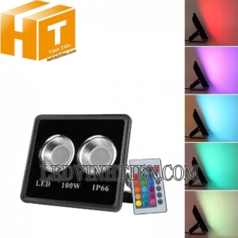 Đèn pha cob 100W RGB