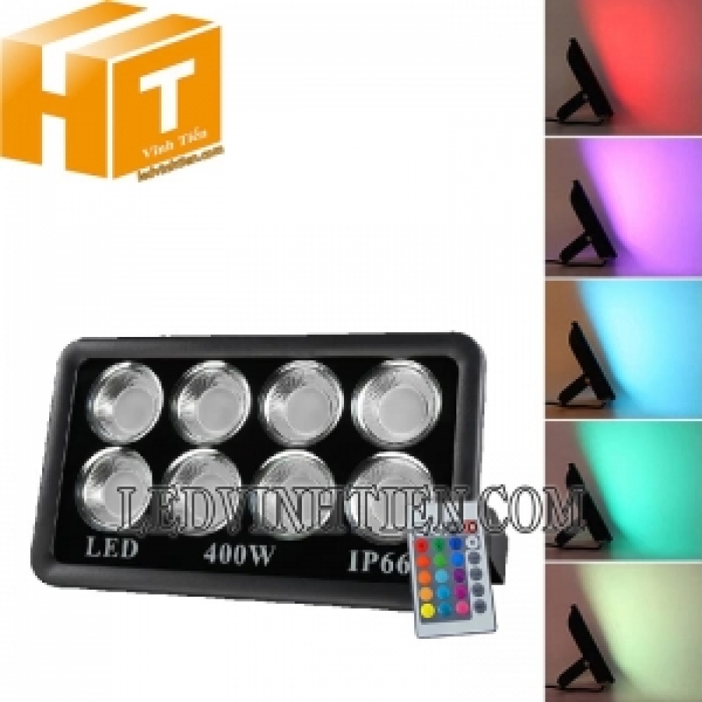 Đèn pha cob 400W rgb