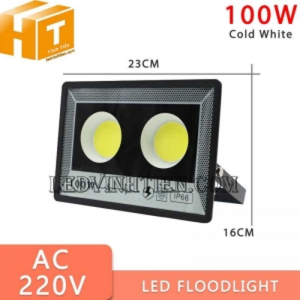 Đèn pha led COB 100W Vĩnh Tiến 