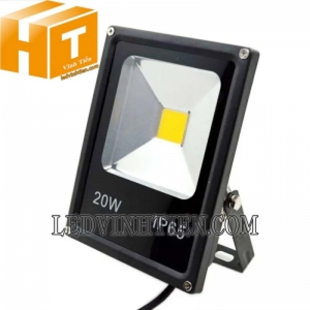 Đèn pha led 20w vỏ đen