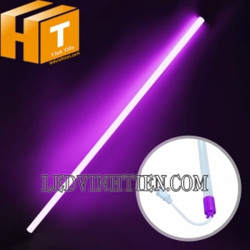 Đèn tuýp led T8 1m2 chống nước màu tím