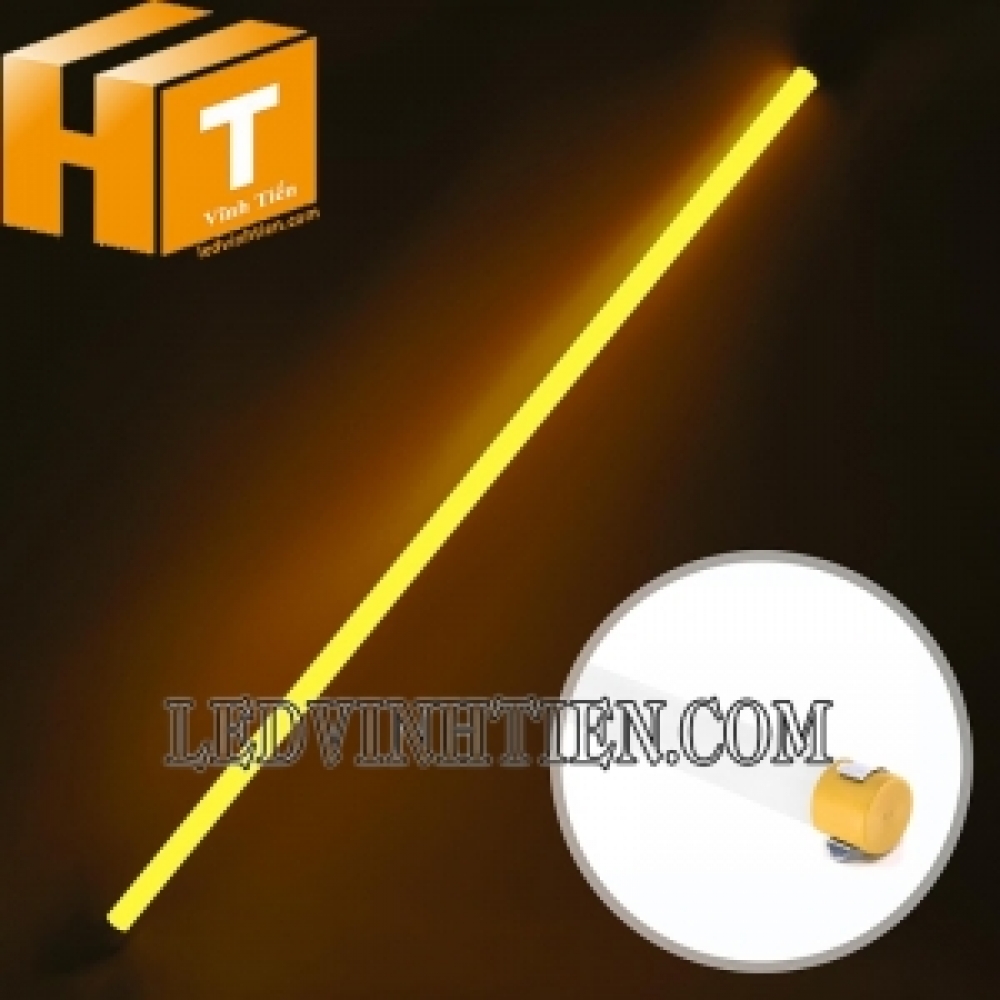 Đèn tuýp led T8 1m2 chống nước màu vàng