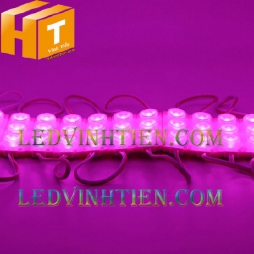 Led hắt 3 bóng 3030 màu hồng