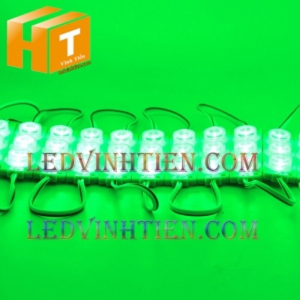 Led hắt 3 bóng 3030 xanh lá