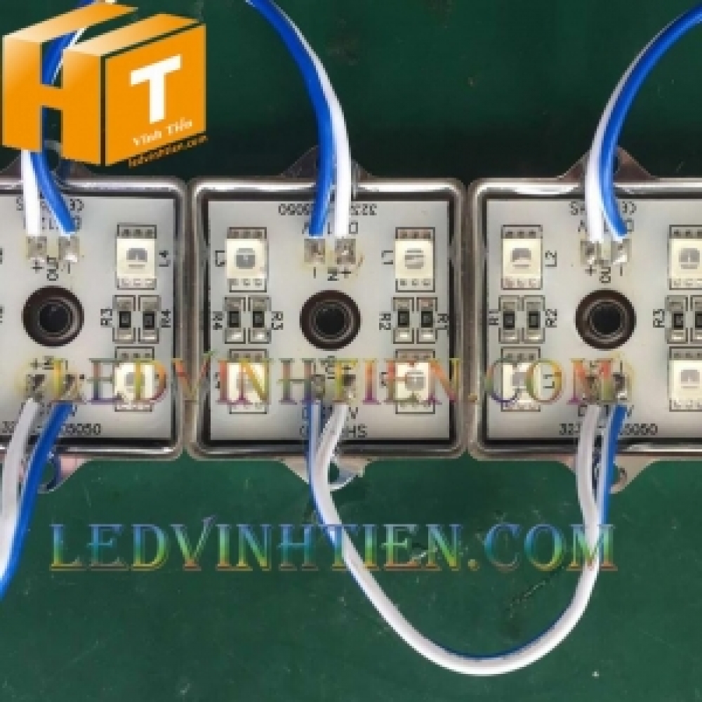 Led hắt 4 bóng đế sắt xanh dương