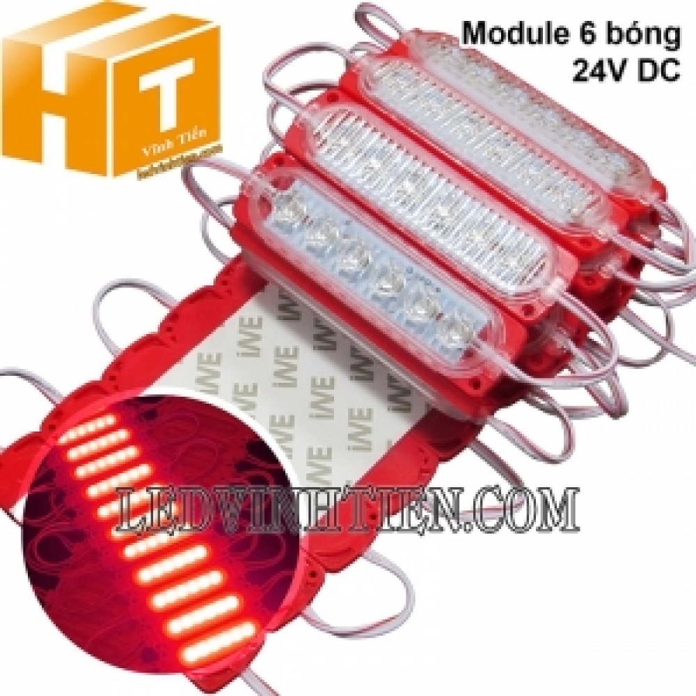 Led module 6 bóng 24V màu đỏ