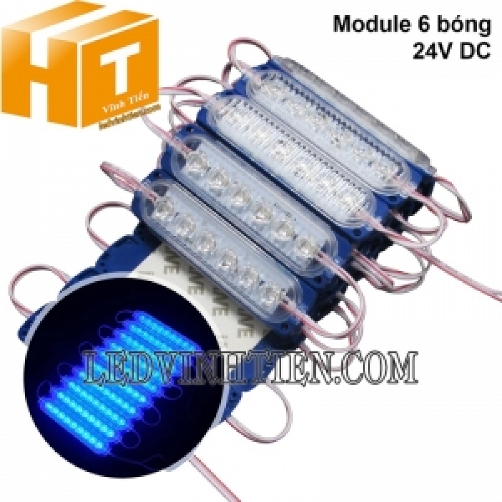 Led module 6 bóng 24V xanh dương