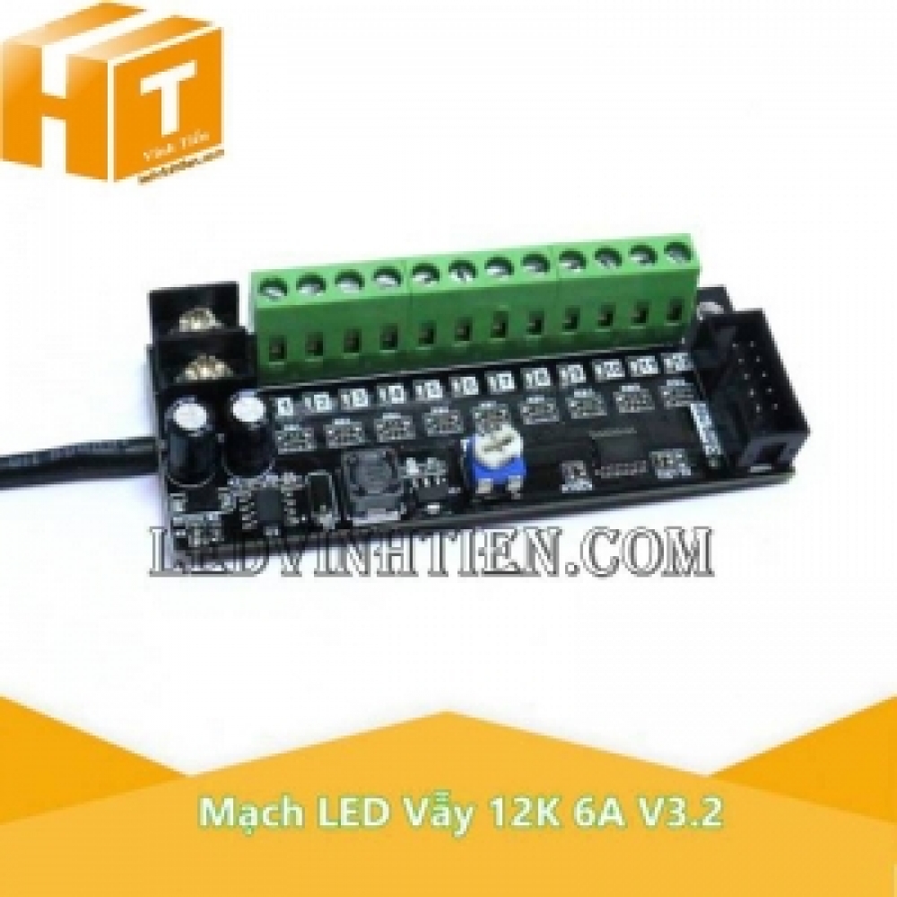 Mạch Led Vẫy 12 Kênh 6A